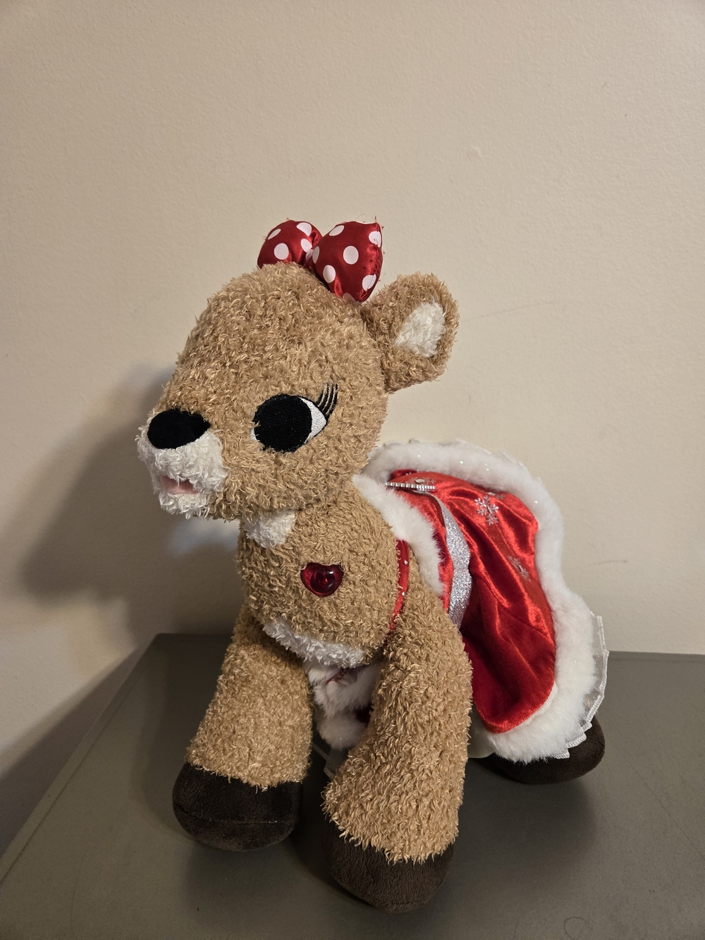 Build-A-Bear Clarice Rudolph Reindeer Plush with Cape